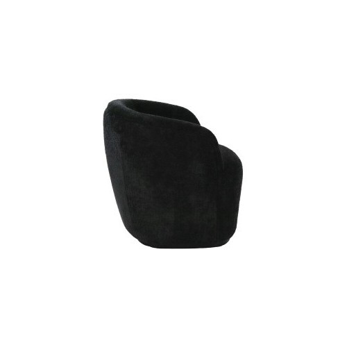 Porterville Fauteuil Bouclé Noir