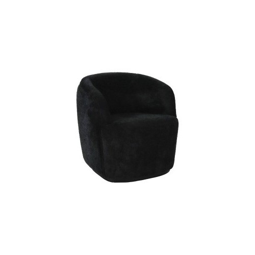 Porterville Fauteuil Bouclé Noir