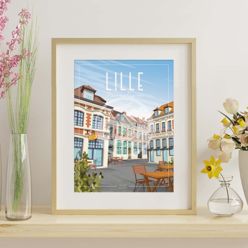 Affiche Lille - Place aux oignons