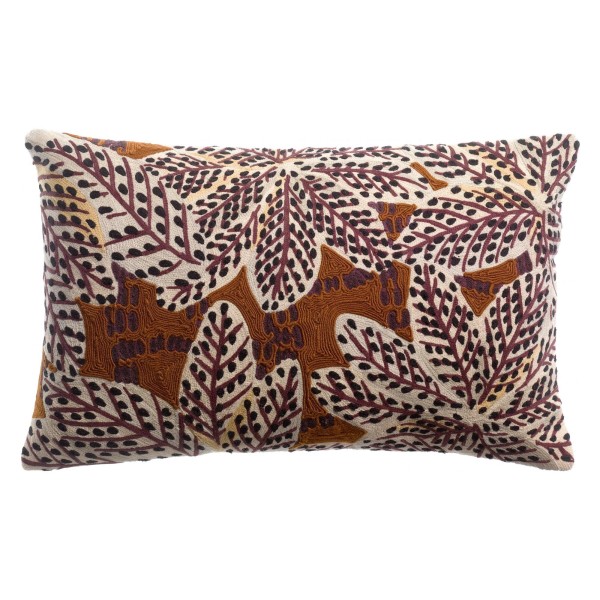 Coussin Brodé Ariane Rouille 30*50