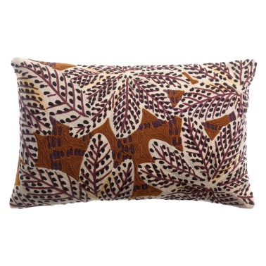 Coussin Brodé Ariane Rouille 30*50