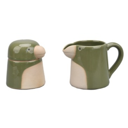 Set de Pot à Lait et Sucrier Assortis kaki