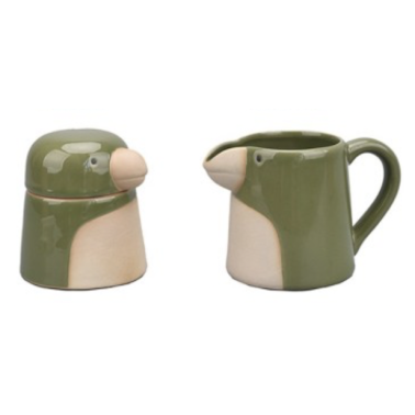 Set de Pot à Lait et Sucrier Assortis kaki