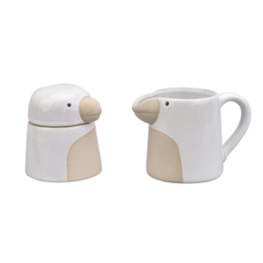 Set de Pot à Lait et Sucrier Assortis blanc