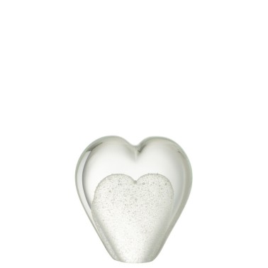 Presse Papier Coeur En Verre