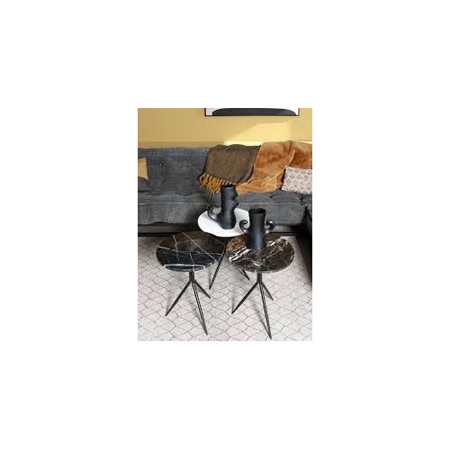 Dana Table d'appoint Blanc