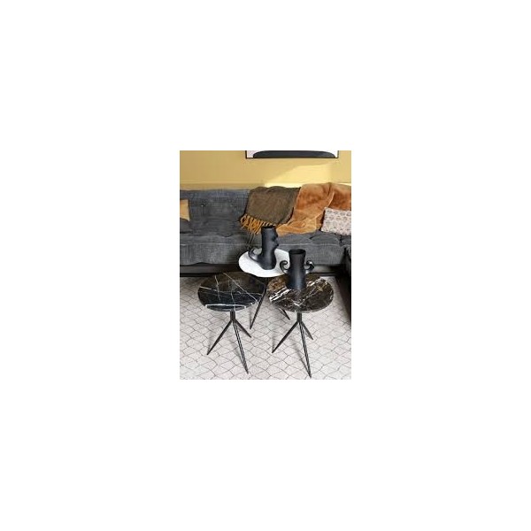 Dana Table d'appoint Blanc