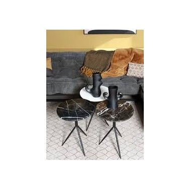Dana Table d'appoint Blanc