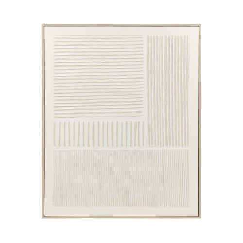 Blanche - Toile avec cadre bois