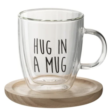 Tasse + sous-tasse "HUG"