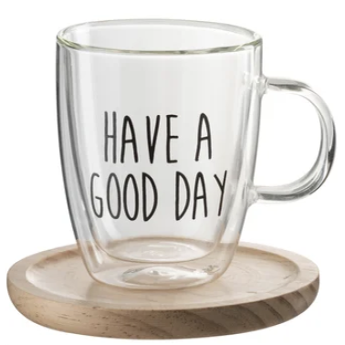 Tasse + sous-tasse "GOOD DAY"
