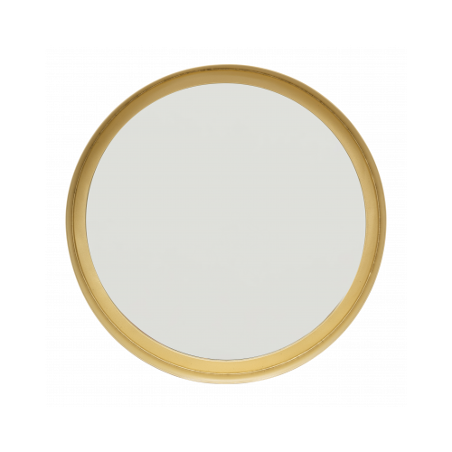 Miroir rond doré