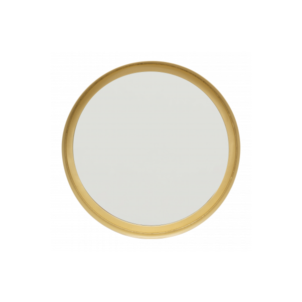 Miroir rond doré