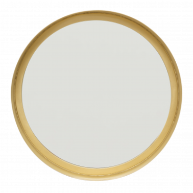 Miroir rond doré