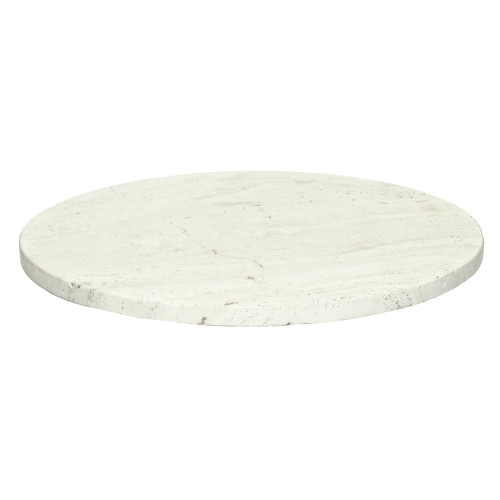 Trevi Dessus de Table Travertin Ivoire Diam 55