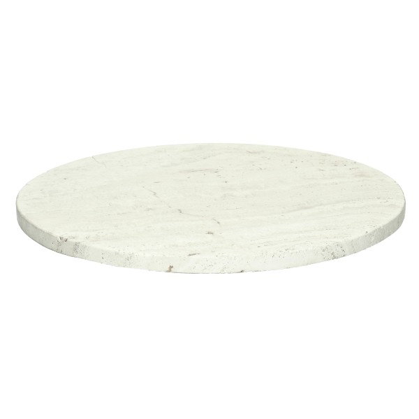 Trevi Dessus de Table Travertin Ivoire Diam 55