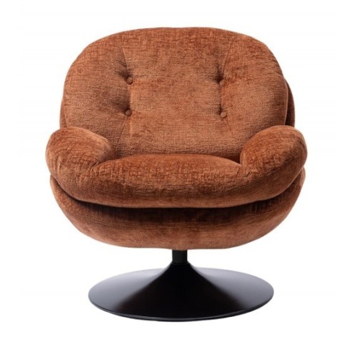 Fauteuil Memento Orange Brûlé, Pied Noir