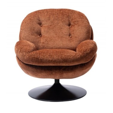 Fauteuil Memento Orange Brûlé, Pied Noir