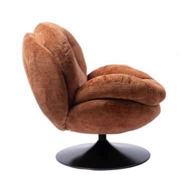 Fauteuil Memento Orange Brûlé, Pied Noir