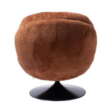 Fauteuil Memento Orange Brûlé, Pied Noir