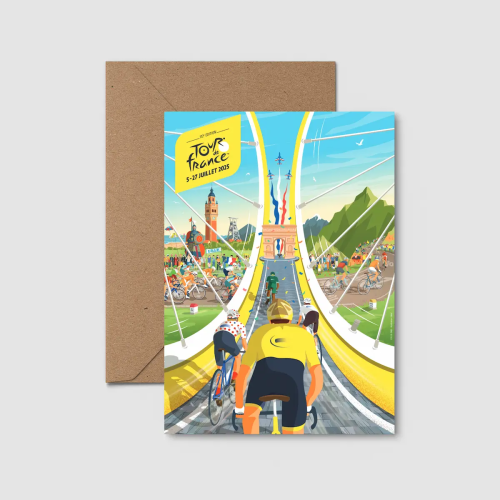 Carte postale "Tour de France 2025"