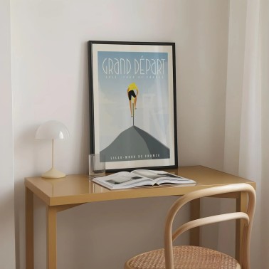 Affiche Tour de France "Grand Départ 2025"