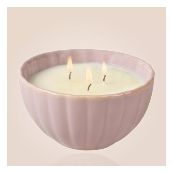 Bougie Rose - Musc blanc 240G