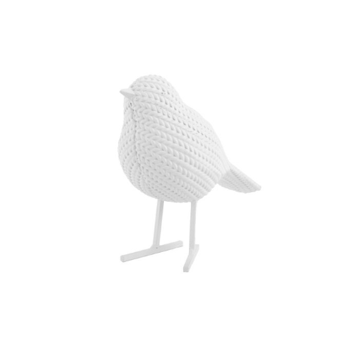 Statue Knitted Bird S Blanc