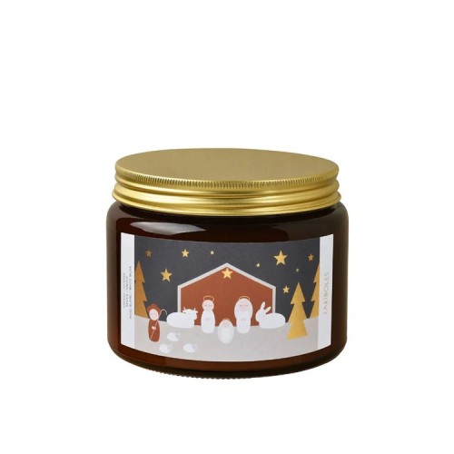 Bougie crèche de Noël 400g