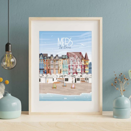 Affiche Mers-les-Bains "Détente"