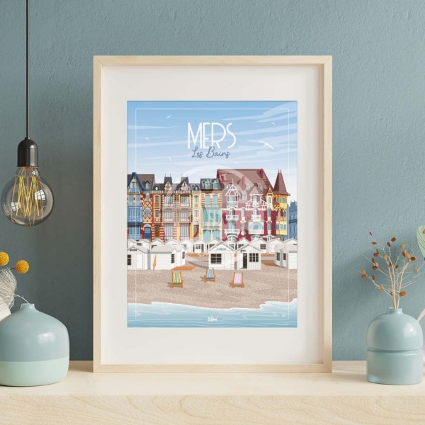Affiche Mers-les-Bains "Détente"