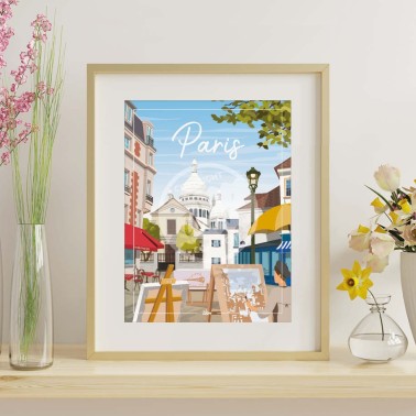 Affiche Paris "Montmartre"
