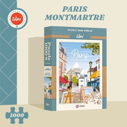 Puzzle 1000 pièces Paris Montmartre
