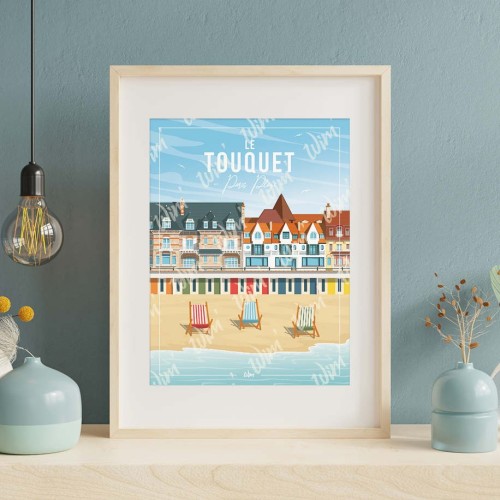 Affiche Le Touquet "Paris-Plage"