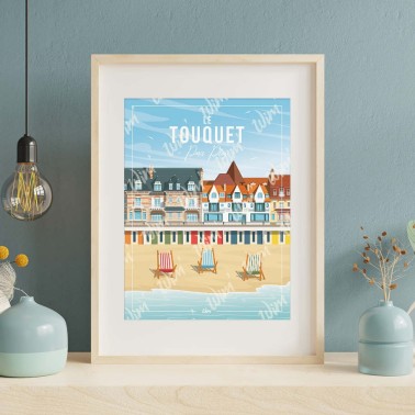 Affiche Le Touquet "Paris-Plage"