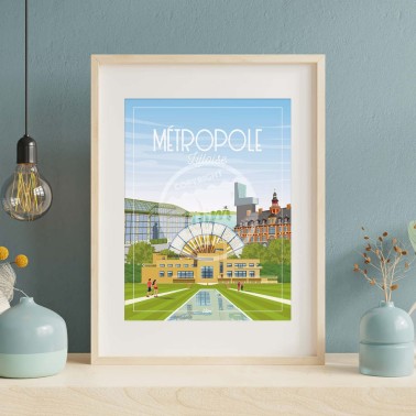 Affiche Lille "Métropole de Lille"