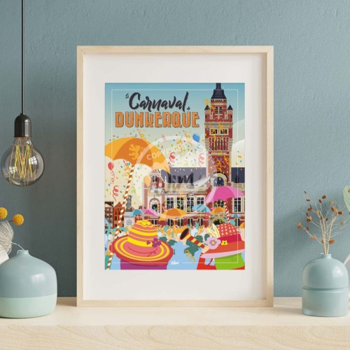 Affiche Dunkerque "Carnaval de Dunkerque"