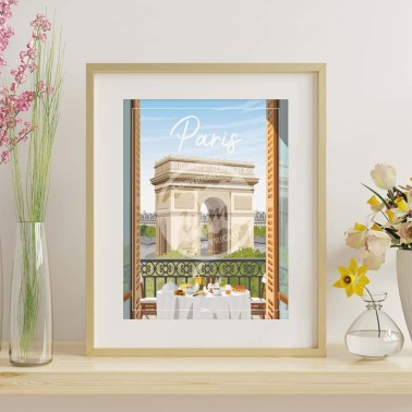 Affiche Paris "Champs Élysées"