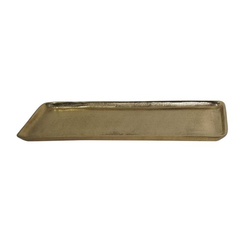 Plateau Juliette rectangle doré GM
