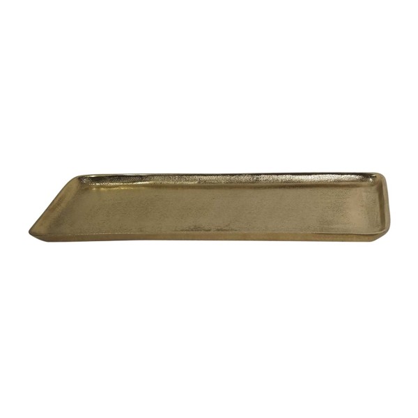 Plateau Juliette rectangle doré GM