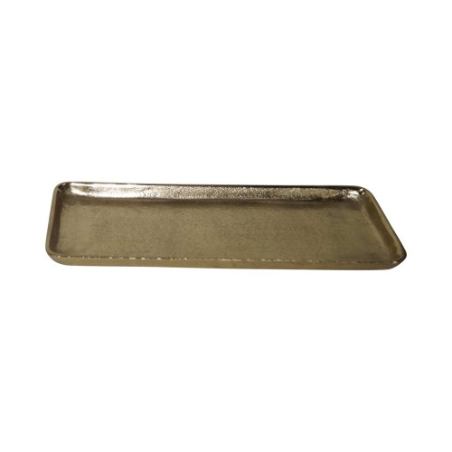 Plateau Juliette rectangle doré MM