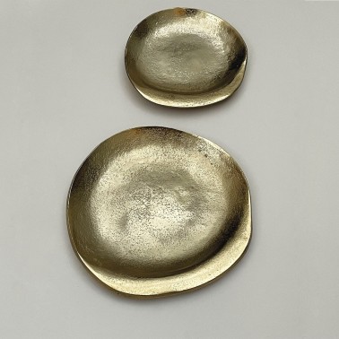 Coupelle Juliette rond doré GM