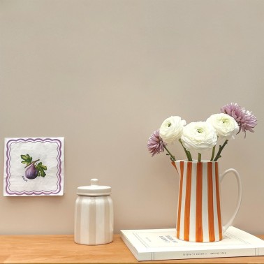 Pichet rayure Orange
