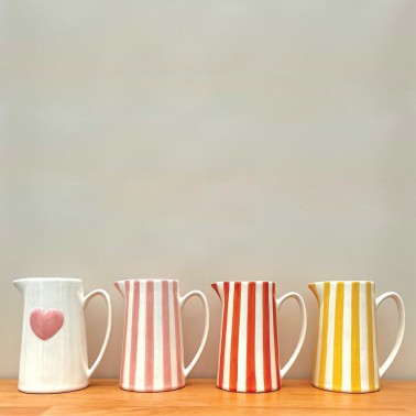 Pichet rayure Orange