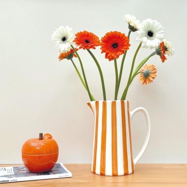 Pichet rayure Orange
