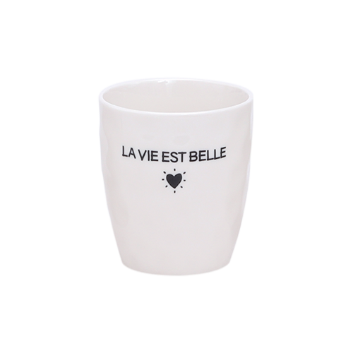Gobelet message La vie est belle