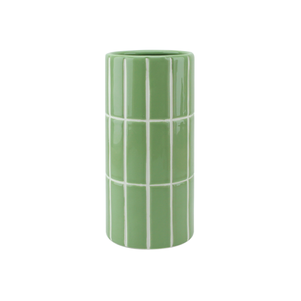 Vase carrelage matcha