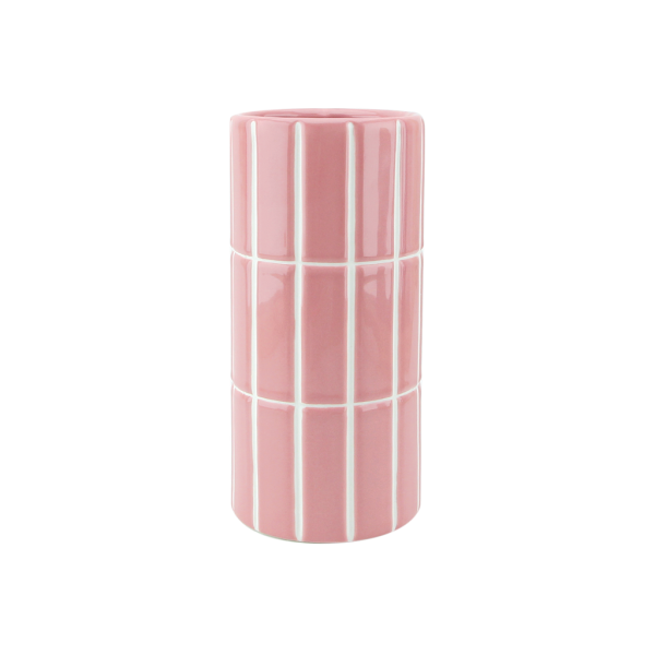 Vase carrelage rose