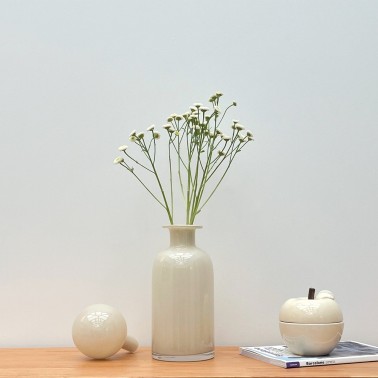 Bougie pom'glow blanc