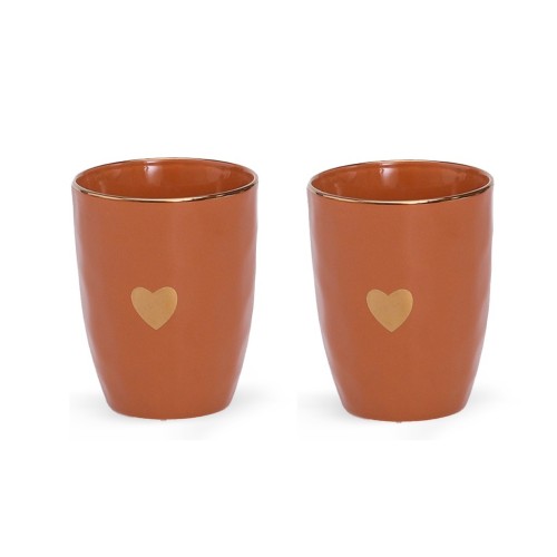 Set de 2 gobelets matins câlins ocre
